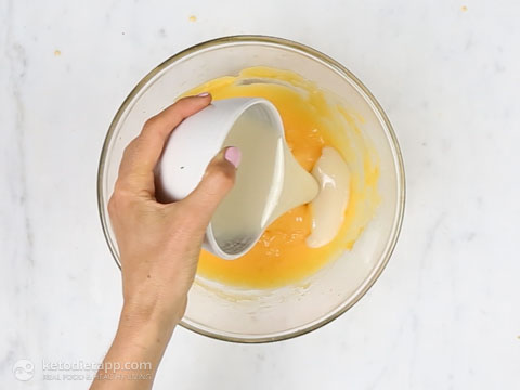Low-Carb Carrot & Lemon Curd Poke Cake