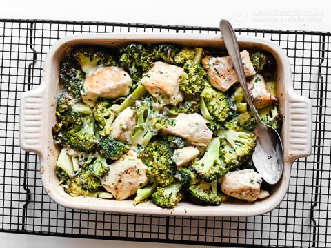 Low-Carb Chicken Blue Cheese Casserole