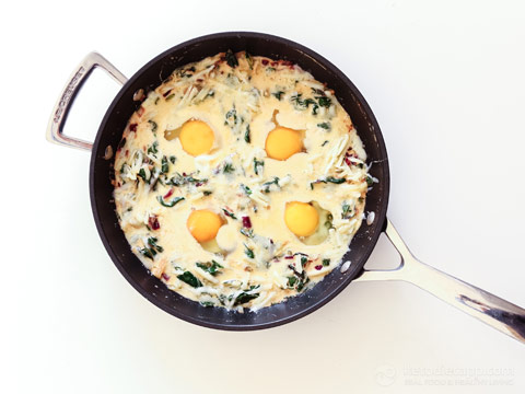 Creamy Eggs with Gruyere Cheese