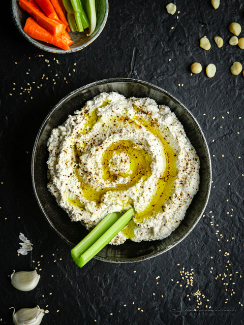 Fermented Macadamia Hummus (low-carb, paleo, vegan) Fermented Macadamia Hummus