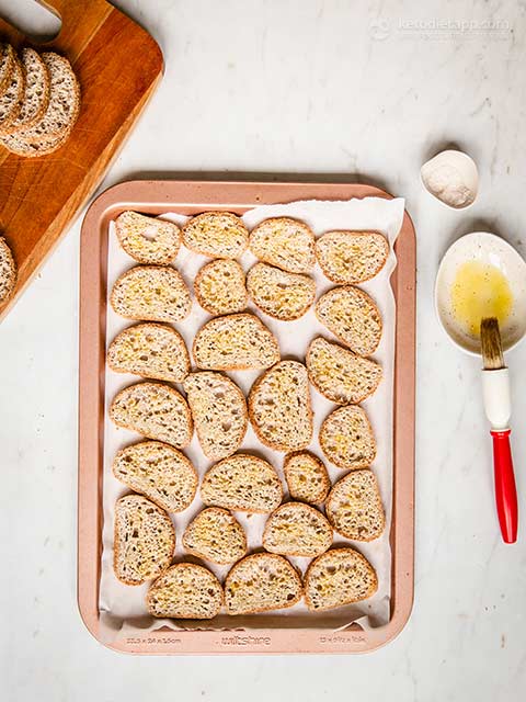 Keto Crostini Bread Crisps