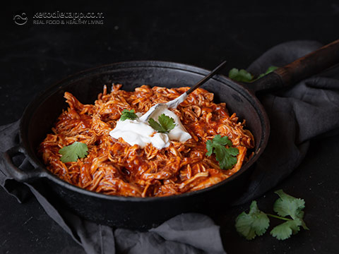 Low-Carb Sweet & Smoky Pulled Chicken