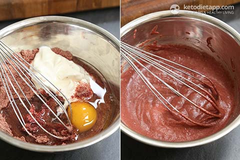 Low-Carb Red Velvet Mug Cake