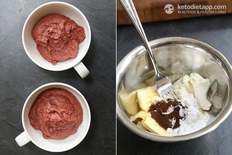 Low-Carb Red Velvet Mug Cake