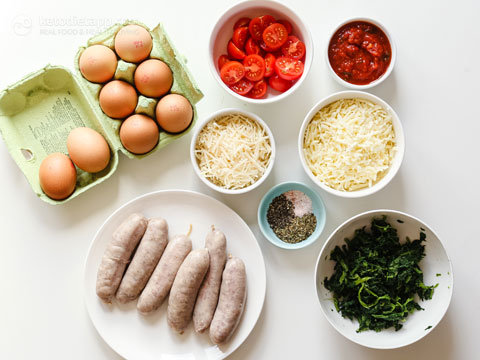 Sausage Pizza Frittata