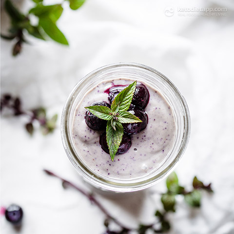 Keto Blueberry Breakfast Smoothie